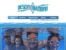 Tablet Screenshot of desertdiamondpools.com
